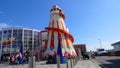 Children enjoying the fun rides at CurryÃ¢â¬â¢s BarryÃ¢â¬â¢s Amusements Portrush Northern Ireland 29-05-22